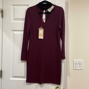 Burgundy dress